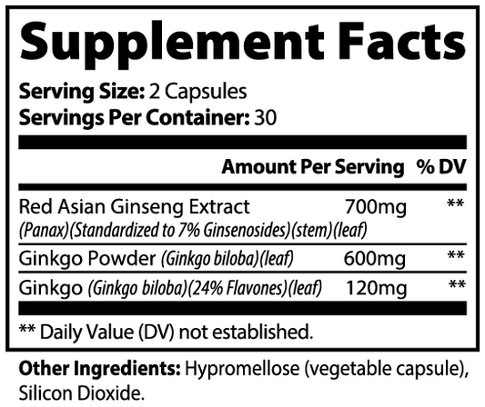 Ginkgo Biloba + Ginseng - Alchemy Herbarium