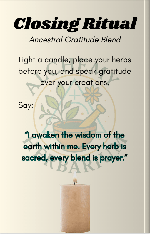 Multipurpose Herbal Recipes - Alchemy Herbarium